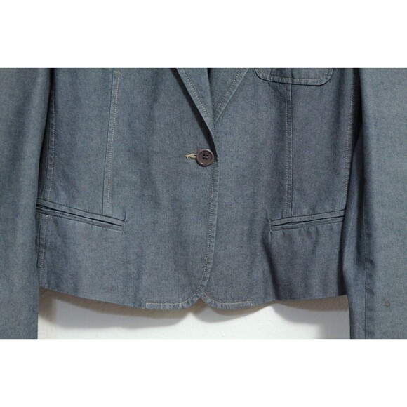 FCUK Jeans Blazer/Sportscoat/Jacket 100% Cotton Pockets Buttons Lined Size 8 - Picture 4 of 7